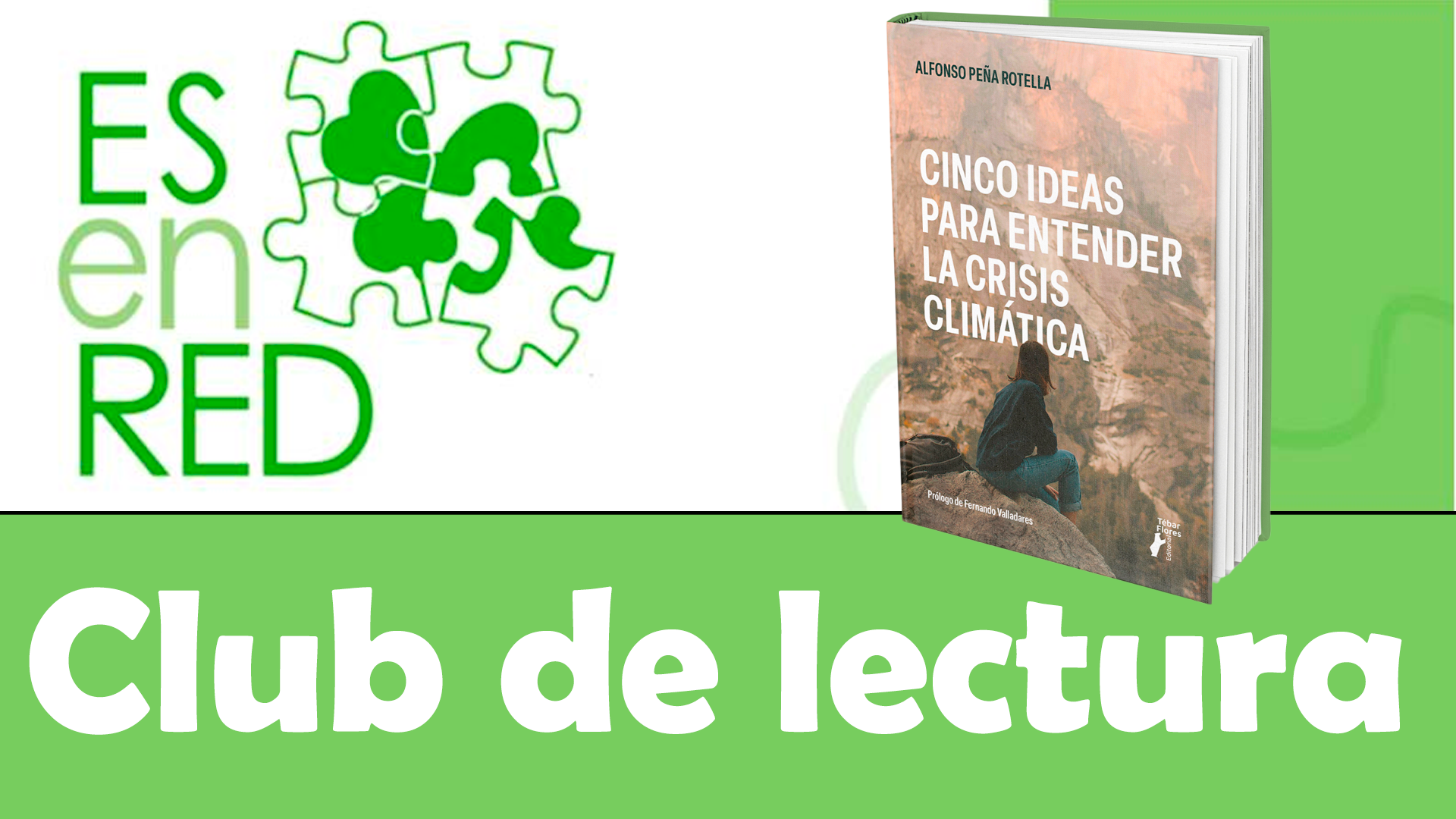 Club de lectura virtual con ESENRED sobre el libro «Cinco ideas para entender la crisis climática»